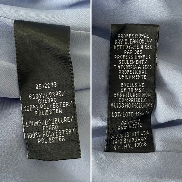 Flor et. al James Pleated Backless Gown Periwinkle Blue 8 NWT - Picture 16 of 17